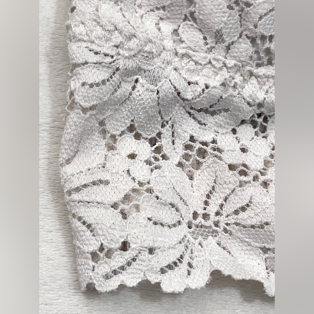 PINK by Victoria’s Secret Women’s White Floral Lace Strappy Wireless Bralette - Picture 4 of 16